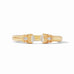 Monaco Demi Cuff Gold Iridescent Clear Crystal by Julie Vos