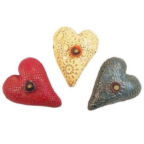 Itty Bitty Heart Ceramic Wall Art - Available in Multiple Colors
