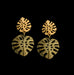 Monstera Large Post Earrings By Michael Michaud