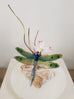 Dragonfly withdogwood on stone Wall Art by Bovano