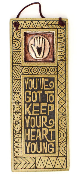 Keep your Heart Glass and Ceramic Tile