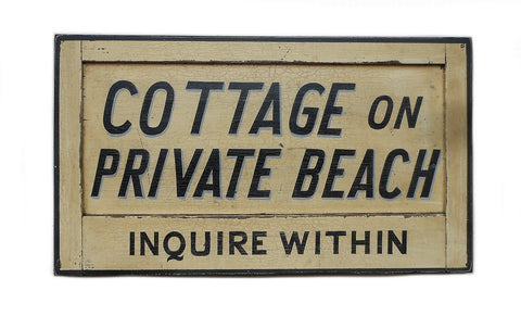 Cottage on Private Beach (B) Americana Art