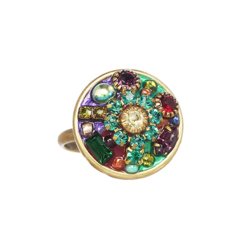 Multi Bright Circle Ring by Michal Golan