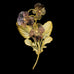 Pansies Three Flower Brooch By Michael Michaud