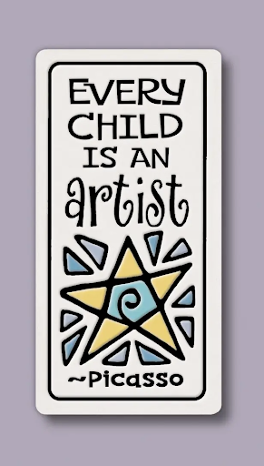 Every Child is an Artist Ceramic Magnet