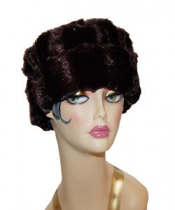 Minky Luxury Faux Fur Cuffed Pillbox Hat