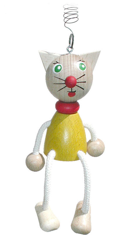 Cat Handcrafted Wooden Jumpie