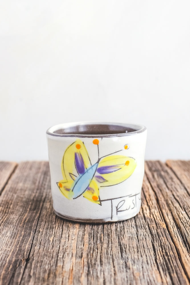 Trust the Process Half Cup Hand Painted Ceramic