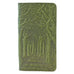 Leather Checkbook Cover - Avenue of Trees in Fern