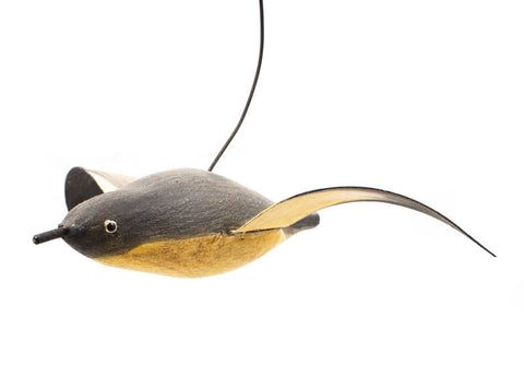 Flying Nuthatch Songbird Ornament