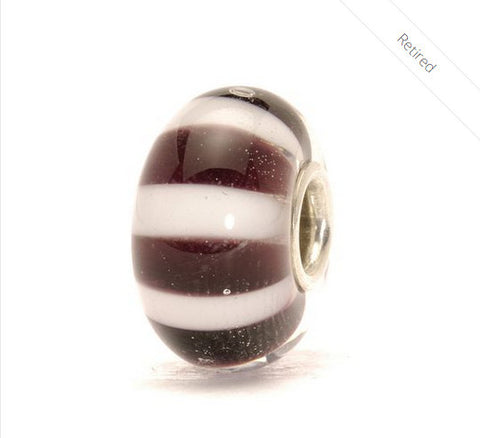 R-Black & White Stripes by Trollbeads