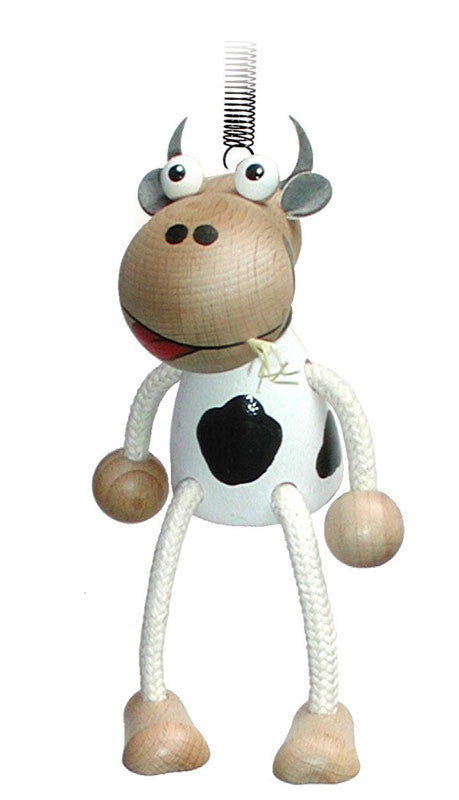 Cow Handcrafted Wooden Jumpie