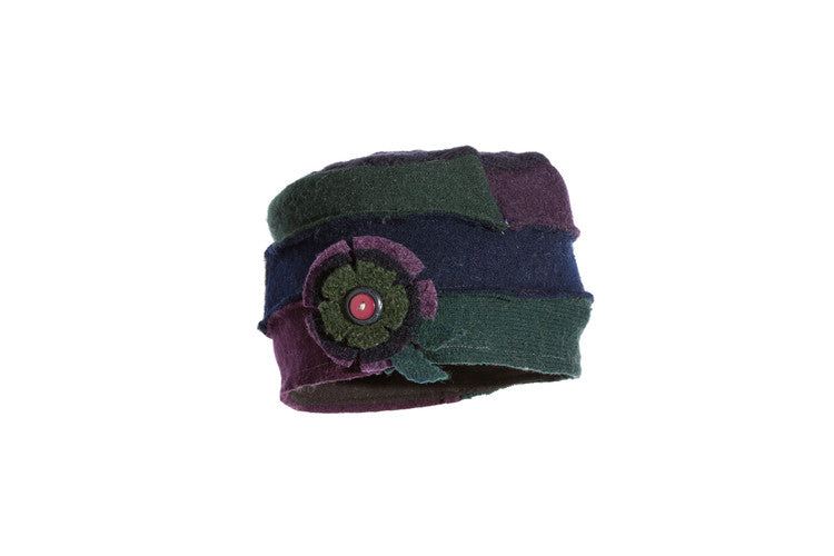 Wool Cloche Hat in Jewel
