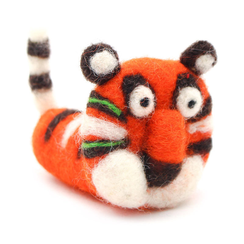 Orange Tiger Woolie Ornament