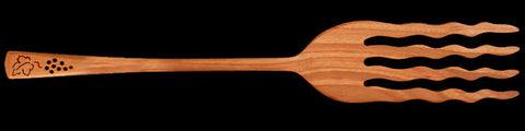 Pasta Fork with Grape Design