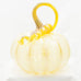 Handblown Glass Pumpkin in Ivory