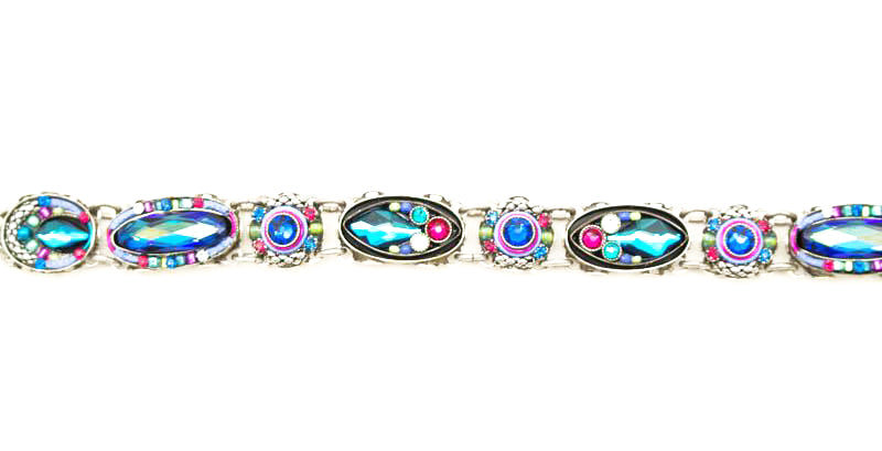 Bermuda Blue Emma Mosaic Bracelet by Firefly Jewelry