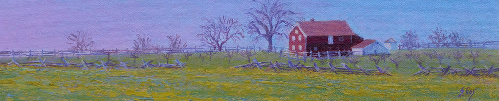 The Klingel Farm, Spring, Gettysburg by Simonne Roy
