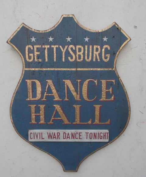 Vintage Style Gettysburg Dance Hall Wood Sign