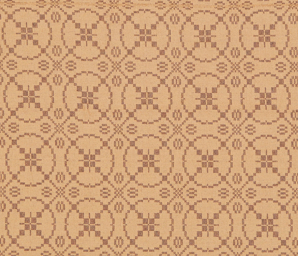 Curious Apprentice Long Table Runner in Brown with Tan
