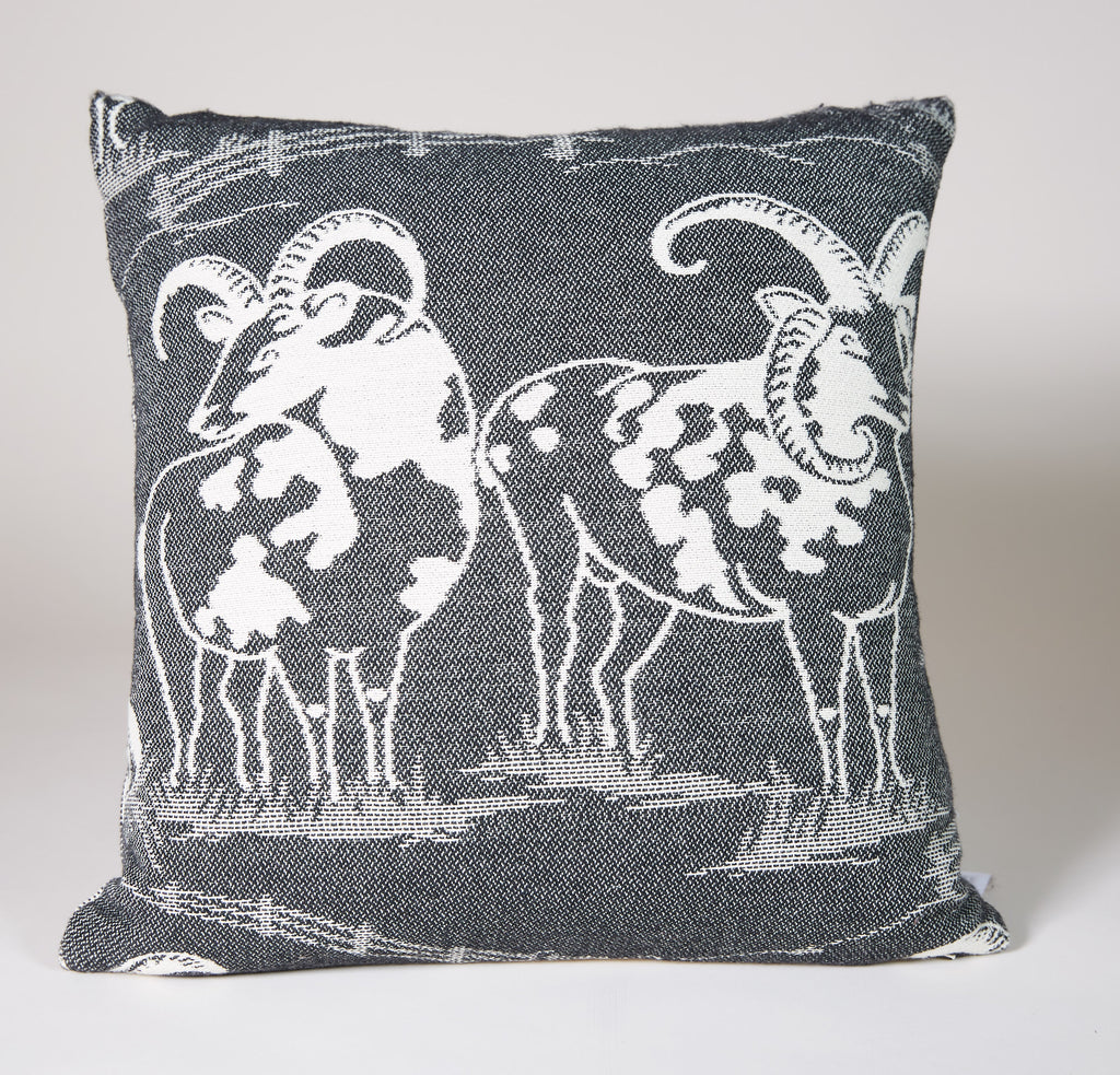 Sheep Pillow in Black and White