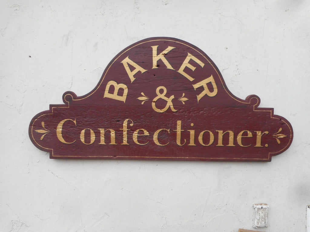 Baker and Confectioner Handcrafted Sign 23 x 51