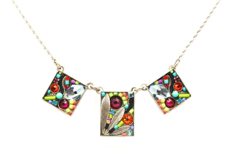 Multi Color Luxe 3-Piece Necklace by Firefly Jewelry