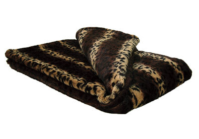 Cheetah Luxury Faux Fur Throw 58 inches x 45 inches