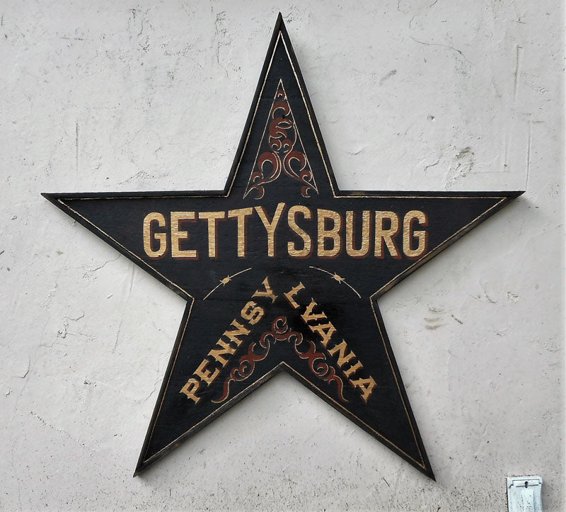 Gettysburg Pennsylvania Black Star