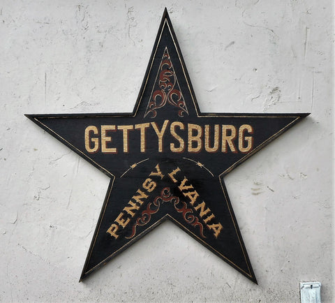 Gettysburg Pennsylvania Black Star