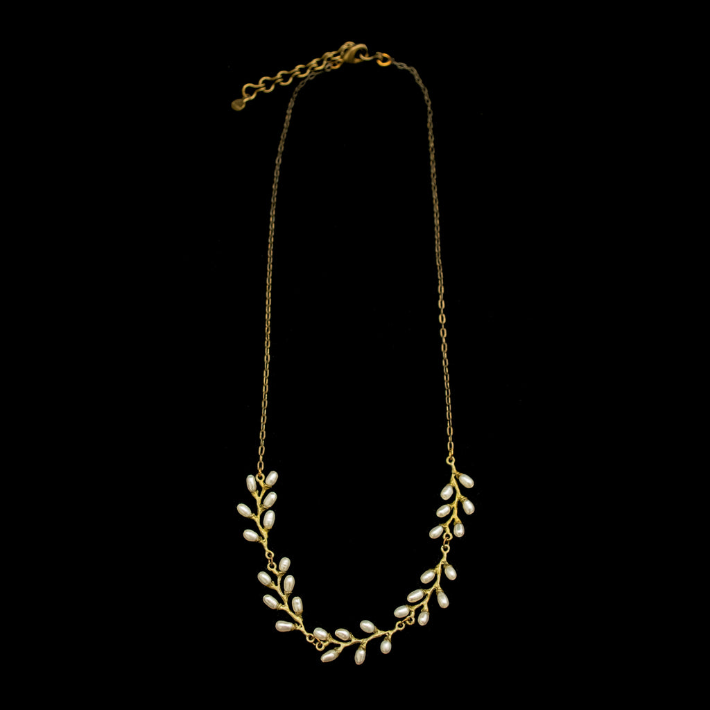 Rice 16'' Adj. Necklace on Chain By Michael Michaud