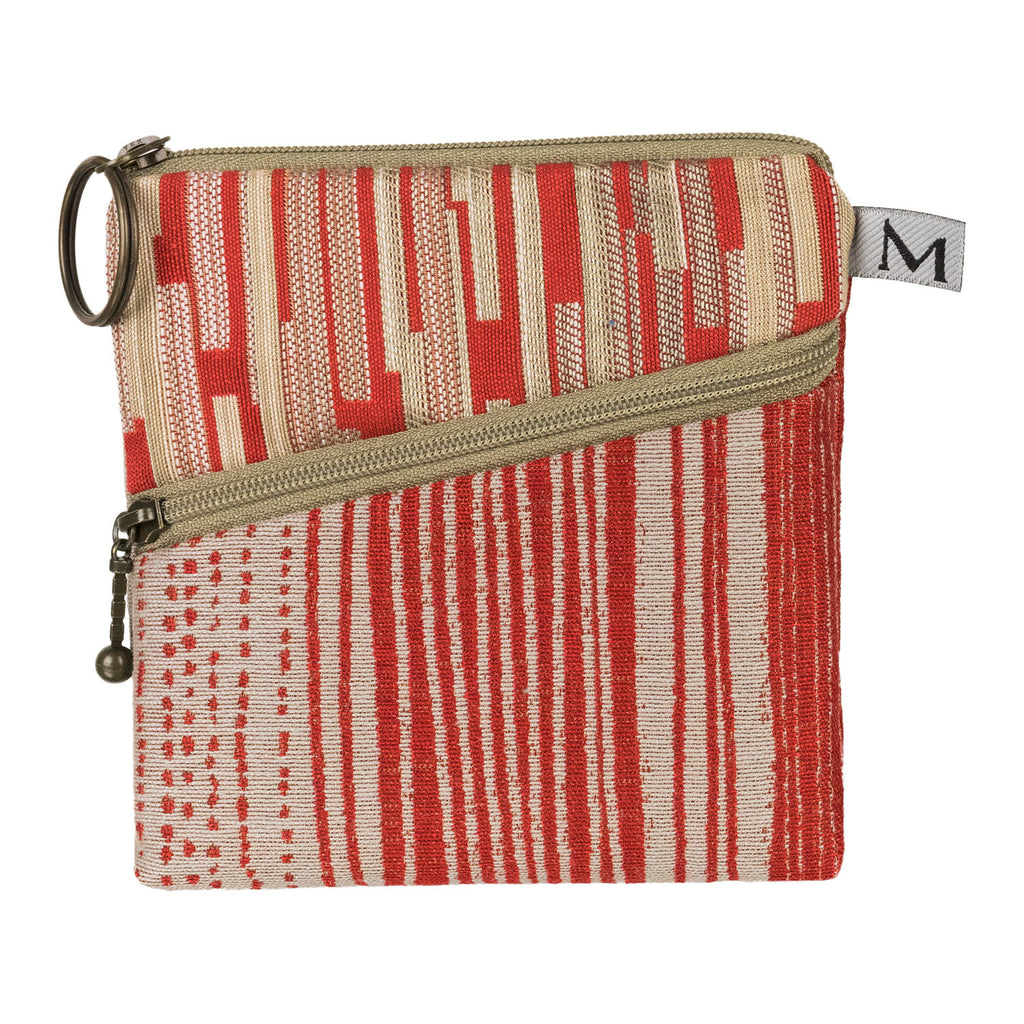 Maruca Roo Pouch in Mod Stripe Red