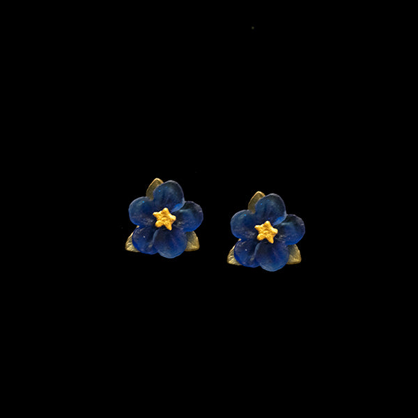 Blue Violet Post Earrings By Michael Michaud