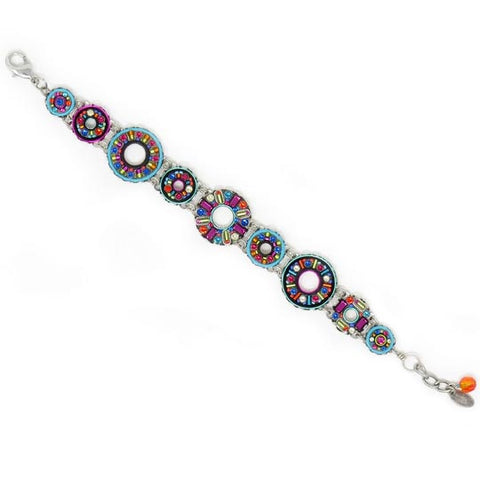 Mulit Color Pinwheel Collection Bracelet by Firefly Jewelry