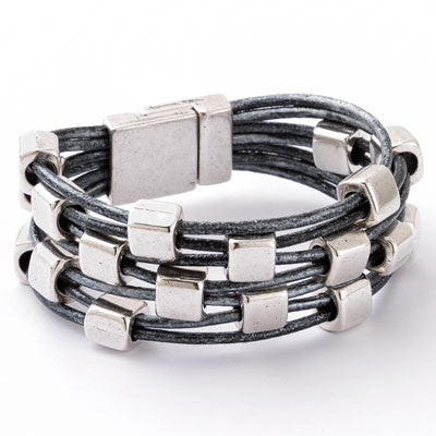 Zen Garden Leather Bracelet