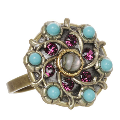 Turkish Bazaar Silver Swirl Ring by Michal Golan