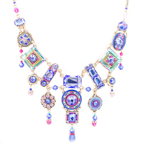Sapphire La Dolce Vita Elaborate Necklace by Firefly Jewelry