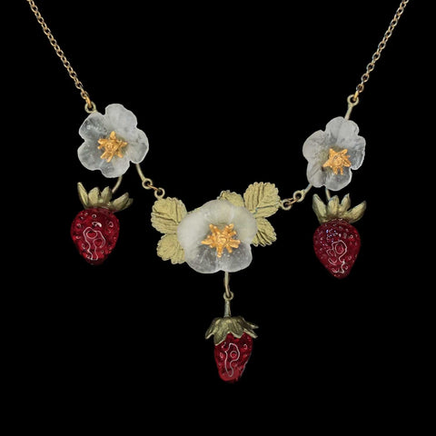 Strawberry 16" Adjustable Neckace by Michael Michaud