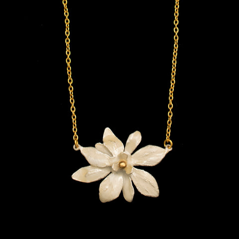 Magnolia 16'' Adj. Flower Pendant By Michael Michaud