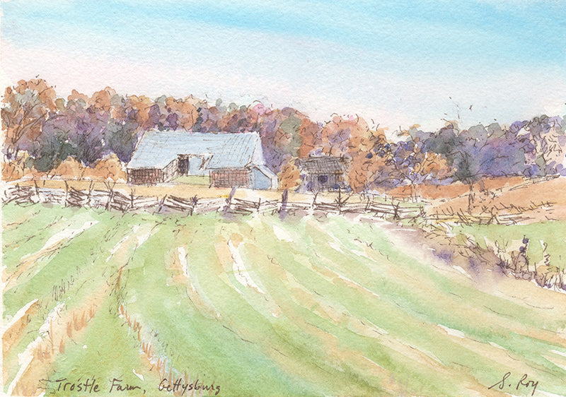 Trostle Farm, Gettysburg by Simonne Roy