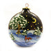 Fox and Deer Small Round Ceramic Ornament