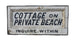 Cottage on Private Beach Americana Art