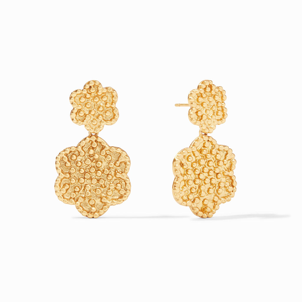 Colette Fleur Earrings Gold by Julie Vos