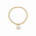 Flora Statement Gold Mother of Pearl Necklace by Julie Vos
