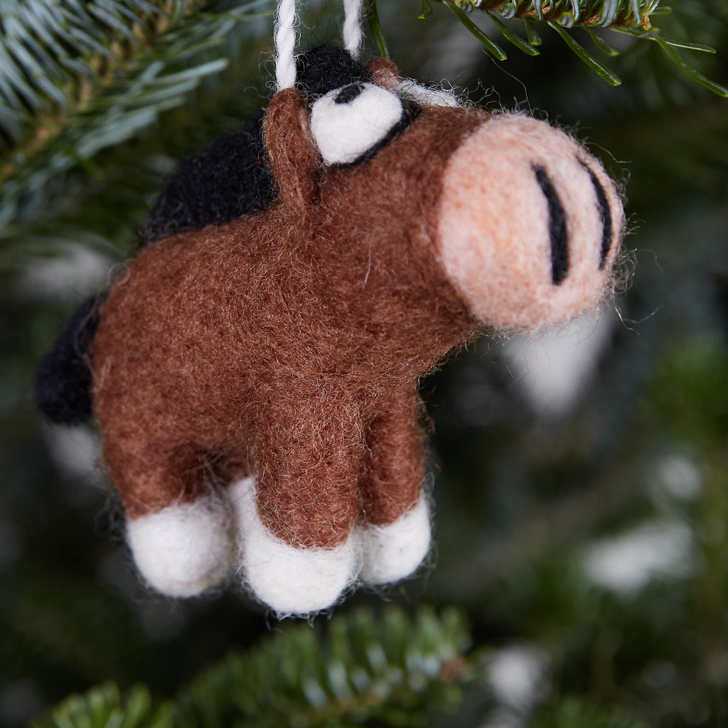Horse Woolie Ornament
