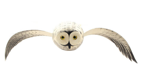 Flying Snowy Owl