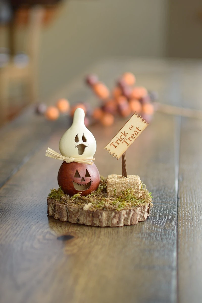 Halloween Scene Gourd - Available in Multiple Styles