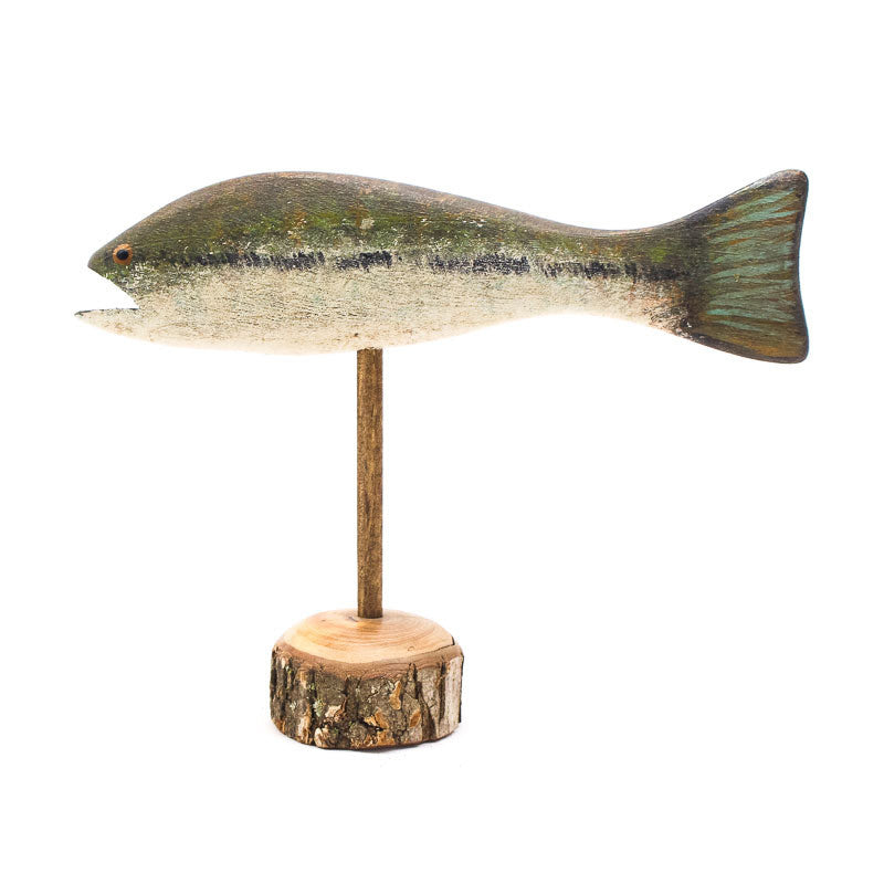 Striped Bass Small Pedestal by Chris Boone
