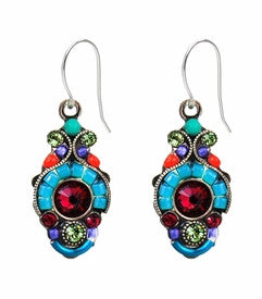 Multi Color Petite Drop Earrings by Firefly Jewelry