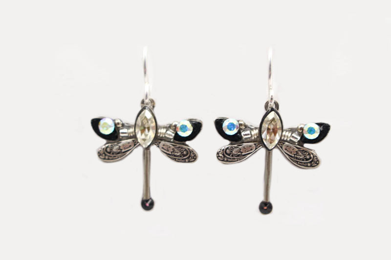Silver Petite Dragonfly Earrings by Firefly Jewelry